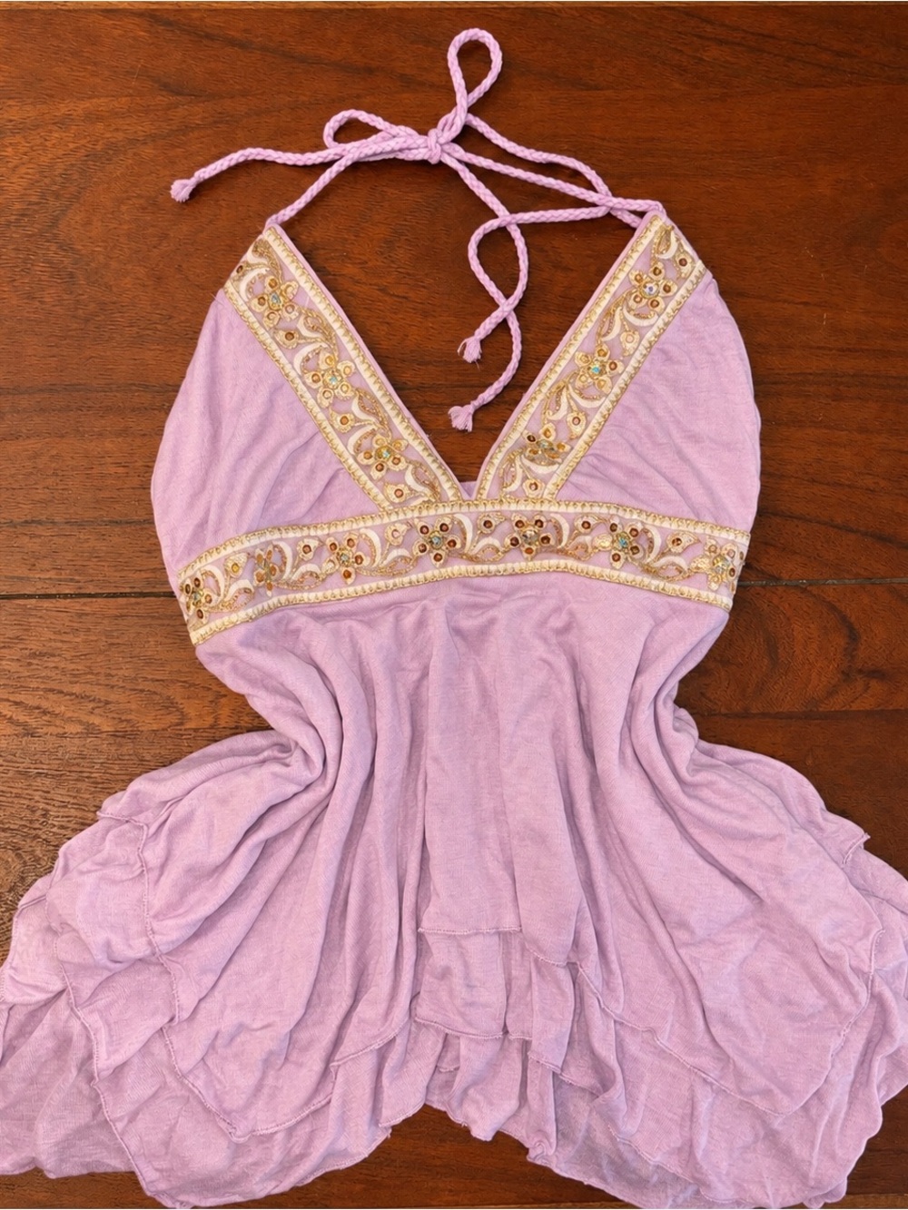 Lavender Babydoll Top